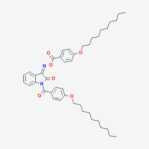 [(Z)-[1-(4-decoxybenzoyl)-2-oxoindol-3-ylidene]amino] 4-decoxybenzoate