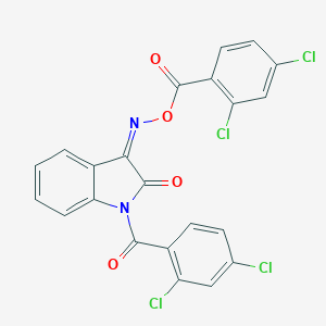 1-(2,4-dichlorobenzoyl)-1H-indole-2,3-dione 3-[O-(2,4-dichlorobenzoyl)oxime]