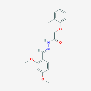 molecular formula C18H20N2O4 B390122 N'-(2,4-dimethoxybenzylidene)-2-(2-methylphenoxy)acetohydrazide 