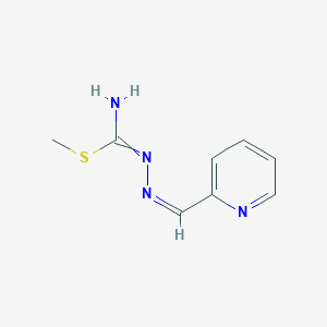 molecular formula C8H10N4S B390141 methyl N'-[(Z)-pyridin-2-ylmethylideneamino]carbamimidothioate 