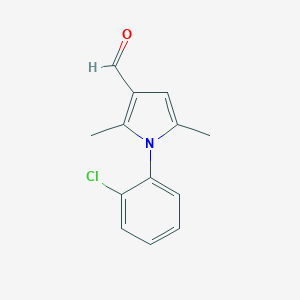 molecular formula C13H12ClNO B039015 1-(2-chlorophenyl)-2,5-dimethyl-1H-pyrrole-3-carbaldehyde CAS No. 119673-49-3