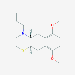 molecular formula C17H25NO2S B039016 6,9-Dimethoxy-4-propyl-2,3,4a,5,10,10a-hexahydro-4H-naphtho(2,3-b)(1,4)thiazine CAS No. 116584-95-3