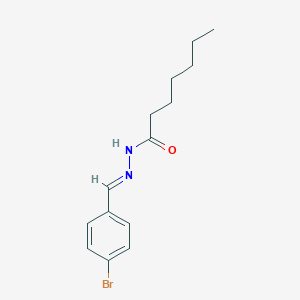 molecular formula C14H19BrN2O B390161 N'-(4-bromobenzylidene)heptanohydrazide 