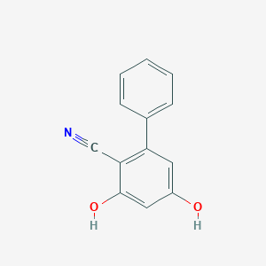 molecular formula C13H9NO2 B039019 2,4-Dihydroxy-6-phenylbenzonitrile CAS No. 115706-50-8