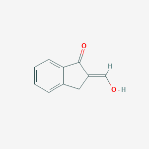 molecular formula C10H8O2 B039021 (2E)-2-(hydroxymethylidene)-3H-inden-1-one CAS No. 122901-80-8