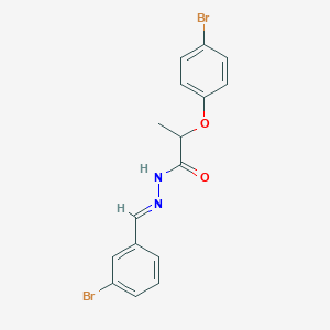 molecular formula C16H14Br2N2O2 B390247 N'-(3-bromobenzylidene)-2-(4-bromophenoxy)propanohydrazide 