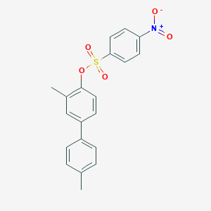 molecular formula C20H17NO5S B390281 3,4'-Dimethyl[1,1'-biphenyl]-4-yl 4-nitrobenzenesulfonate 