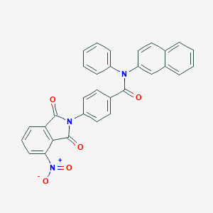 molecular formula C31H19N3O5 B390290 4-{4-nitro-1,3-dioxo-1,3-dihydro-2H-isoindol-2-yl}-N-(2-naphthyl)-N-phenylbenzamide 