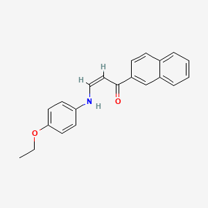 molecular formula C21H19NO2 B3903047 (Z)-3-(4-ethoxyanilino)-1-naphthalen-2-ylprop-2-en-1-one 