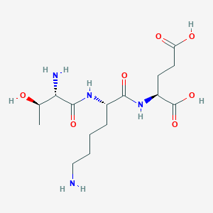 molecular formula C15H28N4O7 B039031 Threonyl-lysyl-glutamic acid CAS No. 122605-96-3