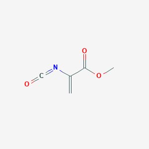molecular formula C5H5NO3 B039033 Methyl alpha-isocyanatoacrylate CAS No. 112481-21-7