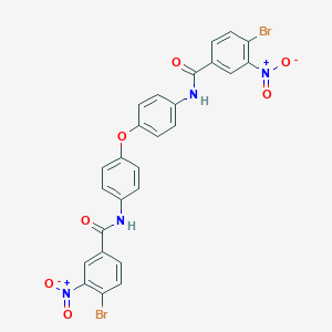 molecular formula C26H16Br2N4O7 B390374 4-bromo-N-[4-[4-[(4-bromo-3-nitrobenzoyl)amino]phenoxy]phenyl]-3-nitrobenzamide 
