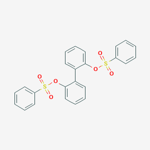 molecular formula C24H18O6S2 B390380 BIPHENYL-2,2'-DIYL DIBENZENESULFONATE 