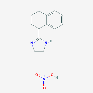 molecular formula C13H17N3O3 B039039 Tetrahydrozoline Nitrate CAS No. 118201-38-0