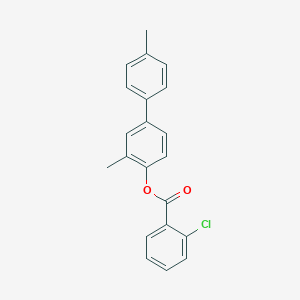 molecular formula C21H17ClO2 B390405 3,4'-Dimethyl[1,1'-biphenyl]-4-yl 2-chlorobenzoate 