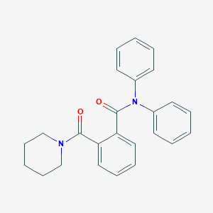molecular formula C25H24N2O2 B390412 N,N-diphenyl-2-(piperidine-1-carbonyl)benzamide 
