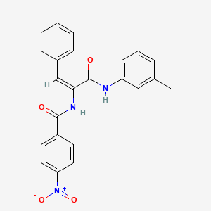 molecular formula C23H19N3O4 B3904173 N-[3-(3-methylanilino)-3-oxo-1-phenylprop-1-en-2-yl]-4-nitrobenzamide CAS No. 5979-71-5