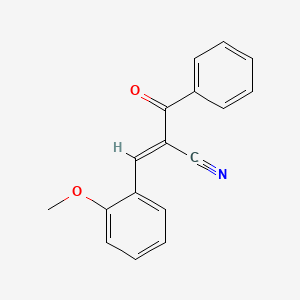molecular formula C17H13NO2 B3904452 o-Methoxy-alpha-benzoylcinnamonitrile CAS No. 103457-28-9