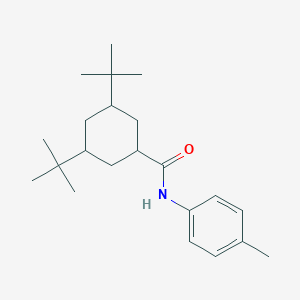 molecular formula C22H35NO B390469 3,5-Ditert-butyl-N-(4-methylphenyl)cyclohexanecarboxamide 