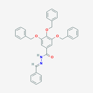 molecular formula C35H30N2O4 B390476 N'-benzylidene-3,4,5-tris(benzyloxy)benzohydrazide 