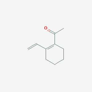 molecular formula C10H14O B039050 Ethanone, 1-(2-ethenyl-1-cyclohexen-1-yl)-(9CI) CAS No. 115692-14-3