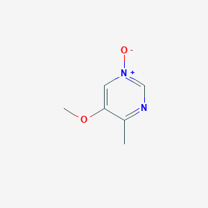 molecular formula C6H8N2O2 B039054 5-Methoxy-4-methylpyrimidine 1-oxide CAS No. 114969-54-9