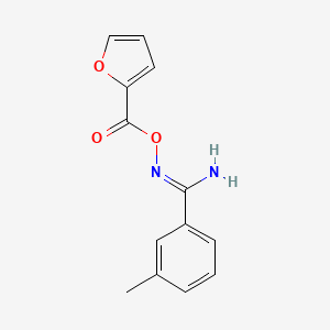 molecular formula C13H12N2O3 B3905545 (Z)-[AMINO(3-METHYLPHENYL)METHYLIDENE]AMINO FURAN-2-CARBOXYLATE 