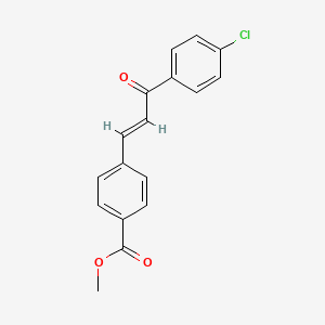 molecular formula C17H13ClO3 B3905792 methyl 4-[(1E)-3-(4-chlorophenyl)-3-oxoprop-1-en-1-yl]benzoate 