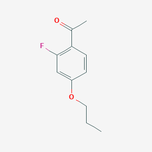 molecular formula C11H13FO2 B039058 2'-Fluoro-4'-propoxyacetophenone CAS No. 119774-74-2