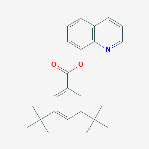 molecular formula C24H27NO2 B390586 8-Quinolinyl 3,5-ditert-butylbenzoate 