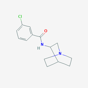 molecular formula C14H17ClN2O B039061 3-Chloro-N-(3-quinuclidinyl)benzamide CAS No. 120570-07-2