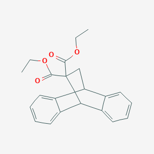 molecular formula C22H22O4 B039063 Diethyl 9,10-dihydro-9,10-ethanoanthracene-11,11-dicarboxylate CAS No. 116279-89-1