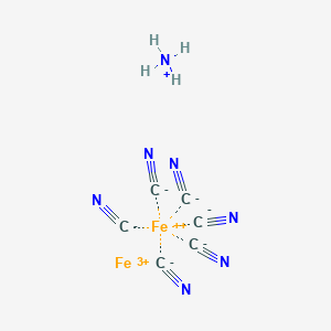 molecular formula C6H4Fe2N7 B039064 Ammonium iron(III) hexacyanoferrate(II) CAS No. 25869-00-5