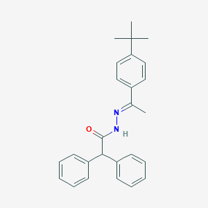 molecular formula C26H28N2O B390647 N'-[1-(4-tert-butylphenyl)ethylidene]-2,2-diphenylacetohydrazide 