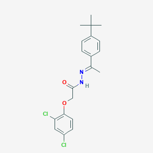 molecular formula C20H22Cl2N2O2 B390651 N'-[1-(4-tert-butylphenyl)ethylidene]-2-(2,4-dichlorophenoxy)acetohydrazide 