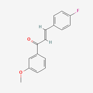 molecular formula C16H13FO2 B3906529 (2E)-3-(4-Fluorophenyl)-1-(3-methoxyphenyl)prop-2-en-1-one CAS No. 6020-61-7