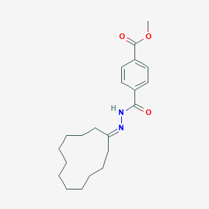 molecular formula C21H30N2O3 B390672 METHYL 4-(N'-CYCLODODECYLIDENEHYDRAZINECARBONYL)BENZOATE 