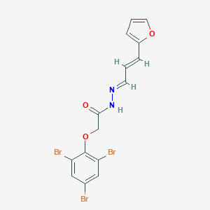 molecular formula C15H11Br3N2O3 B390679 N'-[(1E,2E)-3-(furan-2-yl)prop-2-en-1-ylidene]-2-(2,4,6-tribromophenoxy)acetohydrazide 