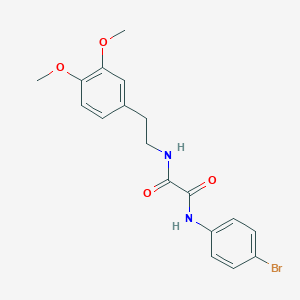 molecular formula C18H19BrN2O4 B390695 N'-(4-bromophenyl)-N-[2-(3,4-dimethoxyphenyl)ethyl]oxamide 