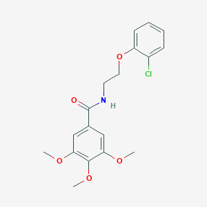 molecular formula C18H20ClNO5 B390731 N-[2-(2-chlorophenoxy)ethyl]-3,4,5-trimethoxybenzamide CAS No. 297138-00-2