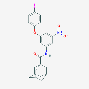 molecular formula C23H23IN2O4 B390786 N-[3-nitro-5-(4-iodophenoxy)phenyl]-1-adamantanecarboxamide 