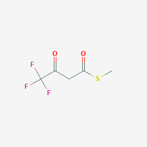 molecular formula C5H5F3O2S B039080 S-methyl 4,4,4-trifluoro-3-oxobutanethioate CAS No. 118528-85-1