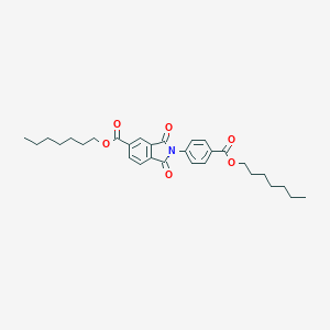molecular formula C30H37NO6 B390803 Heptyl 2-{4-[(heptyloxy)carbonyl]phenyl}-1,3-dioxo-5-isoindolinecarboxylate 