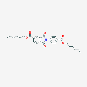 molecular formula C28H33NO6 B390804 Hexyl 2-{4-[(hexyloxy)carbonyl]phenyl}-1,3-dioxo-5-isoindolinecarboxylate 
