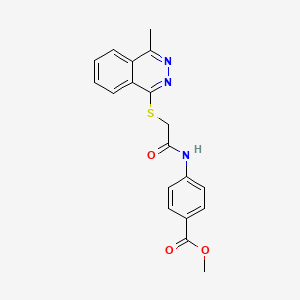 molecular formula C19H17N3O3S B3908058 methyl 4-({[(4-methylphthalazin-1-yl)sulfanyl]acetyl}amino)benzoate CAS No. 350680-08-9