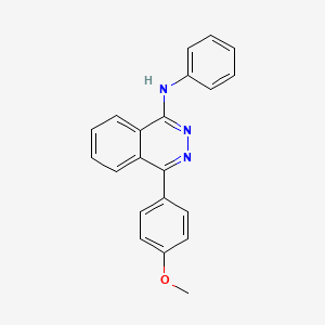 molecular formula C21H17N3O B3908142 4-(4-methoxyphenyl)-N-phenylphthalazin-1-amine 