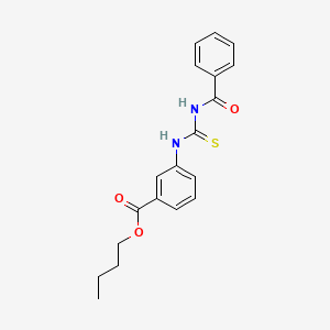 molecular formula C19H20N2O3S B3908518 butyl 3-{[(benzoylamino)carbonothioyl]amino}benzoate 
