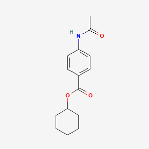 molecular formula C15H19NO3 B3908548 Cyclohexyl 4-acetamidobenzoate CAS No. 7461-65-6