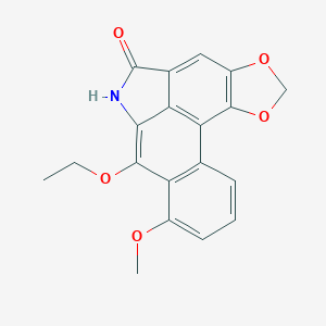 molecular formula C19H15NO5 B039086 9-Ethoxyaristololactam CAS No. 122739-09-7