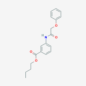 molecular formula C19H21NO4 B3908619 Butyl 3-[(2-phenoxyacetyl)amino]benzoate CAS No. 6044-13-9